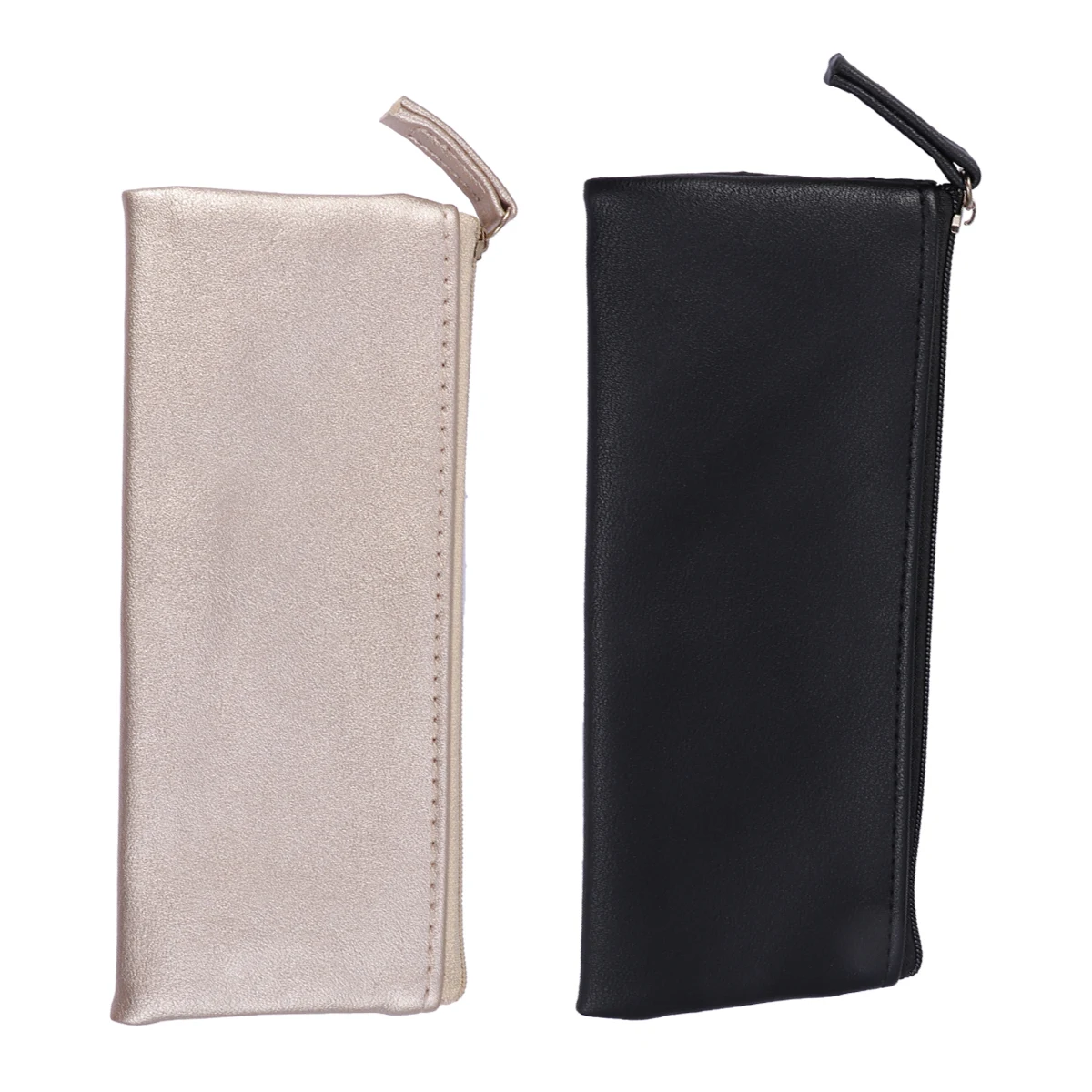 

2 Pcs Pen Case Minimalist Pencil Bag Students Holder Stationery Storage Makeup Travel ganizer Desk Supplies