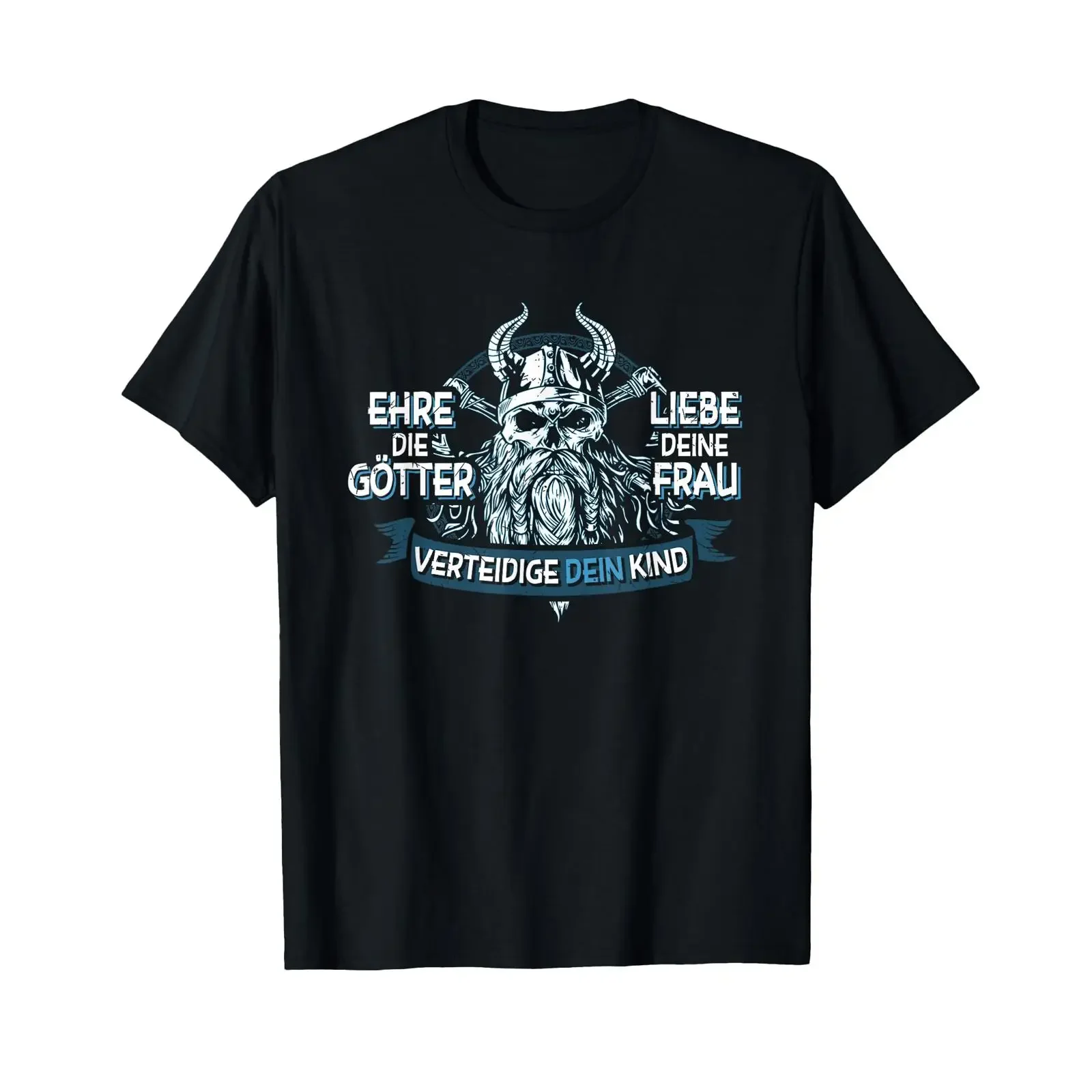 Honor Gods Love Woman Defend Child Viking Norseman T Shirt vintage Washed Slightly Stylish Unisex Versatile homme