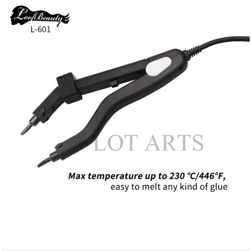 Hair Extension Tools, connector for Stick & Nail Hair extension, 260 degrees adjustable temperature hair connector