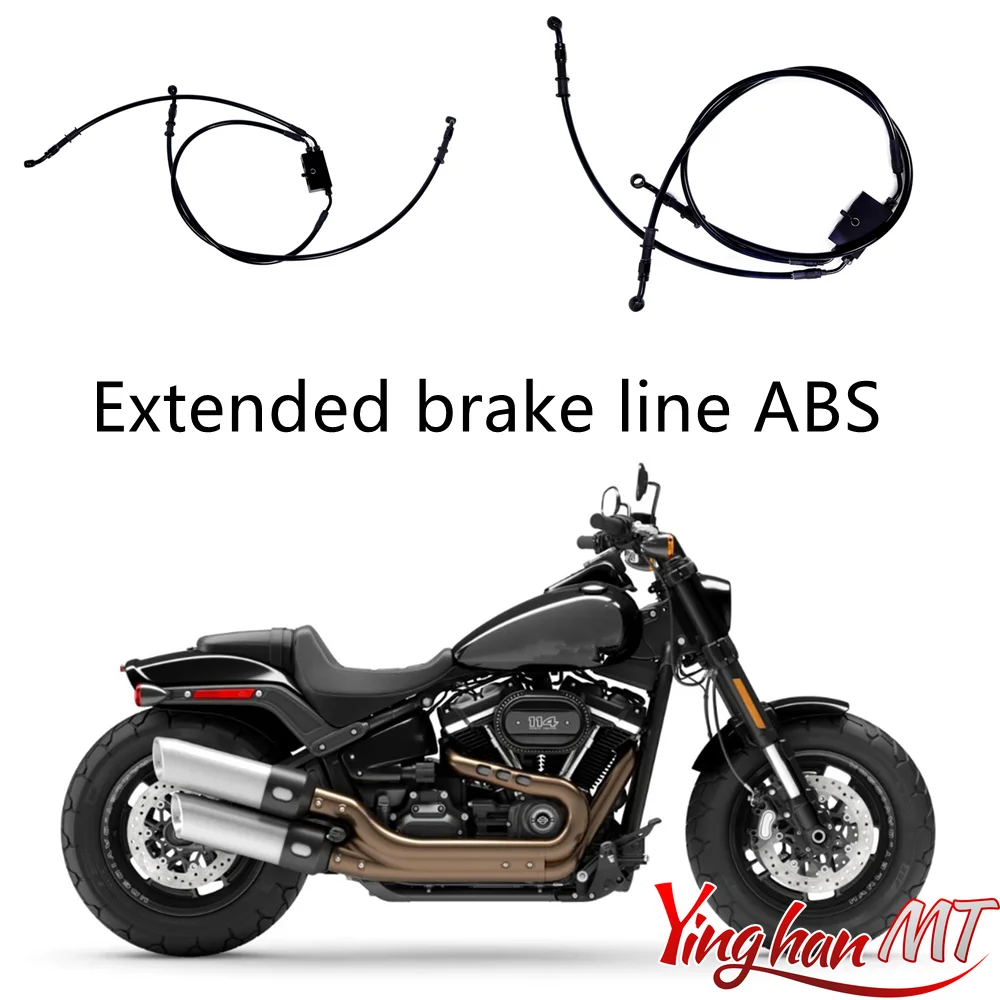 

high-quality Extended brake line ABS For Harley Dyna Fxdf Fat Bob FXDL Low Rider / S / ST 2014-2024 Dual brake discs w/ABS