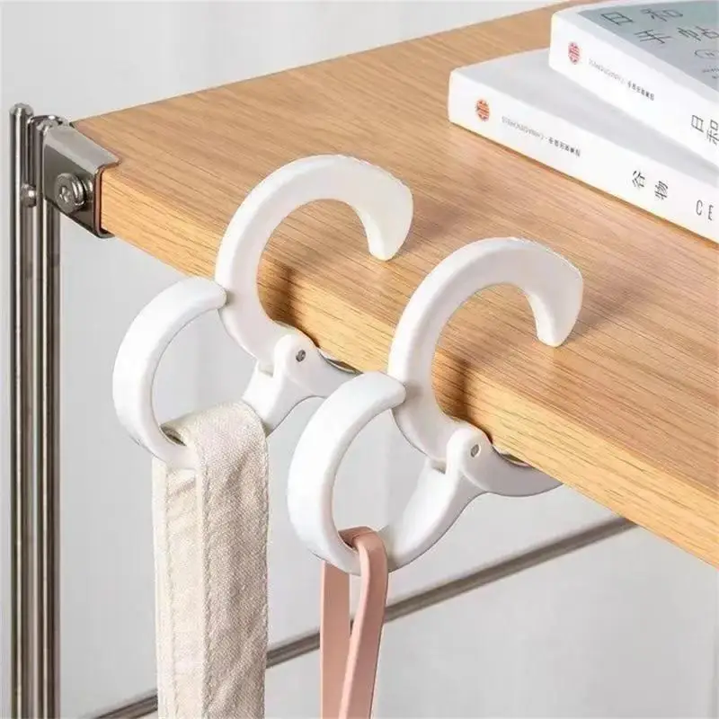 Windproof Hooks S Shaped Punch-free Wardrobe Closet Hook Multi-purpose Card Position S-hook Hanging Storage Hook Fall-proof