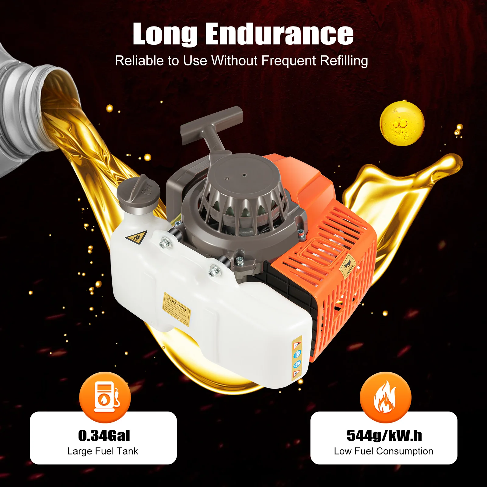 Potente macchina da scavo da 2,2 kW: motore ad alta velocità, costruzione robusta, perforazione efficiente, ideale per l'agricoltura e la silvicoltura