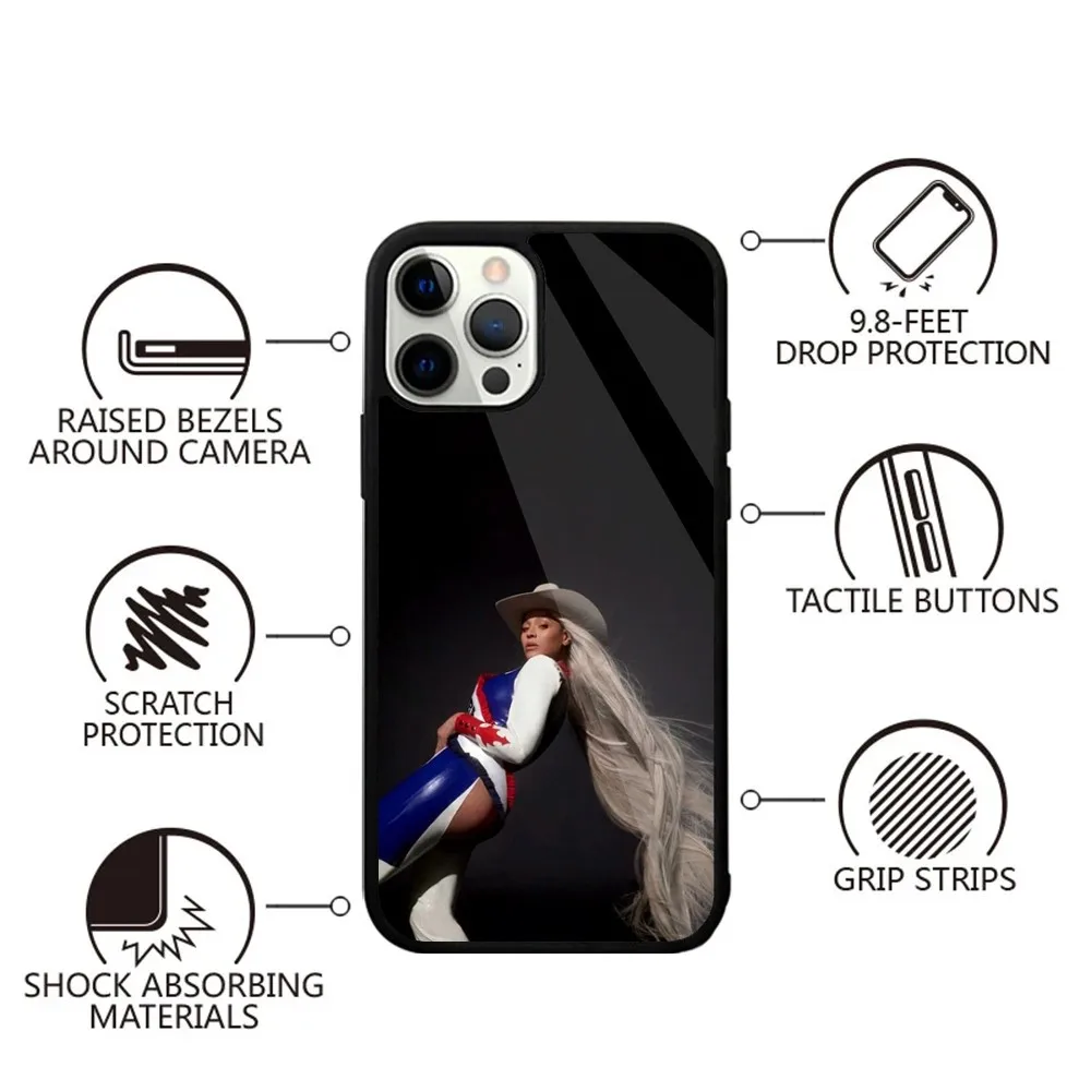 B-Beyonce C-COWBOY C-ARTER Phone Case Strong Magnetic For IPhone 15,14,13,Pro,Max,Plus,11,12,Mini For Magsafe Wireless Charging