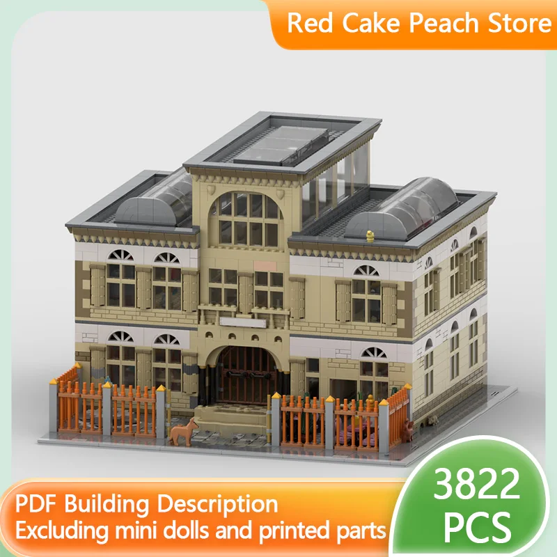 

City Street View Model MOC Building Bricks Nature History Museum Modular Technology Children Holiday Gifts Assemble Toys Suit