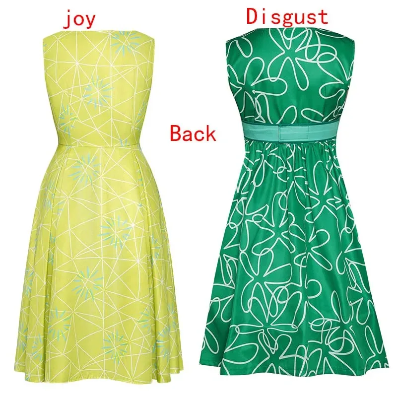 زي تنكري من فيلم Joy Disgust للنساء، فستان الهالوين، ملابس تنكرية للفتيات والنساء للعب الأدوار