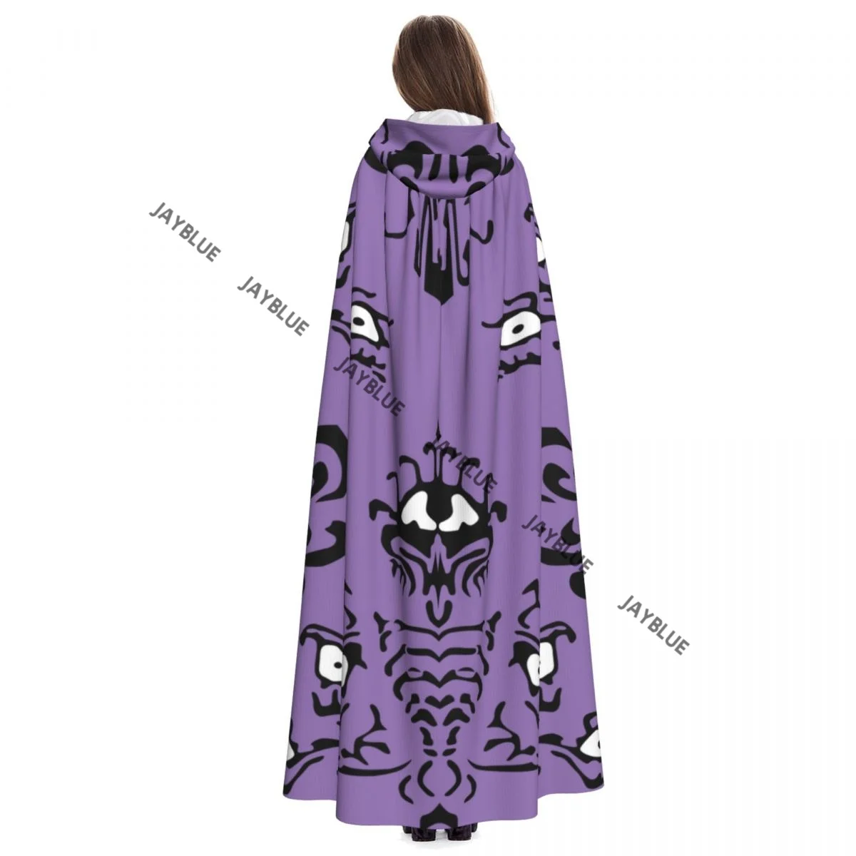 ปาร์ตี้แม่มด unisex คลุมด้วยผ้าผู้ใหญ่แวมไพร์เคปเสื้อคลุมผีแมงมุมบ้านผีสิง Toile
