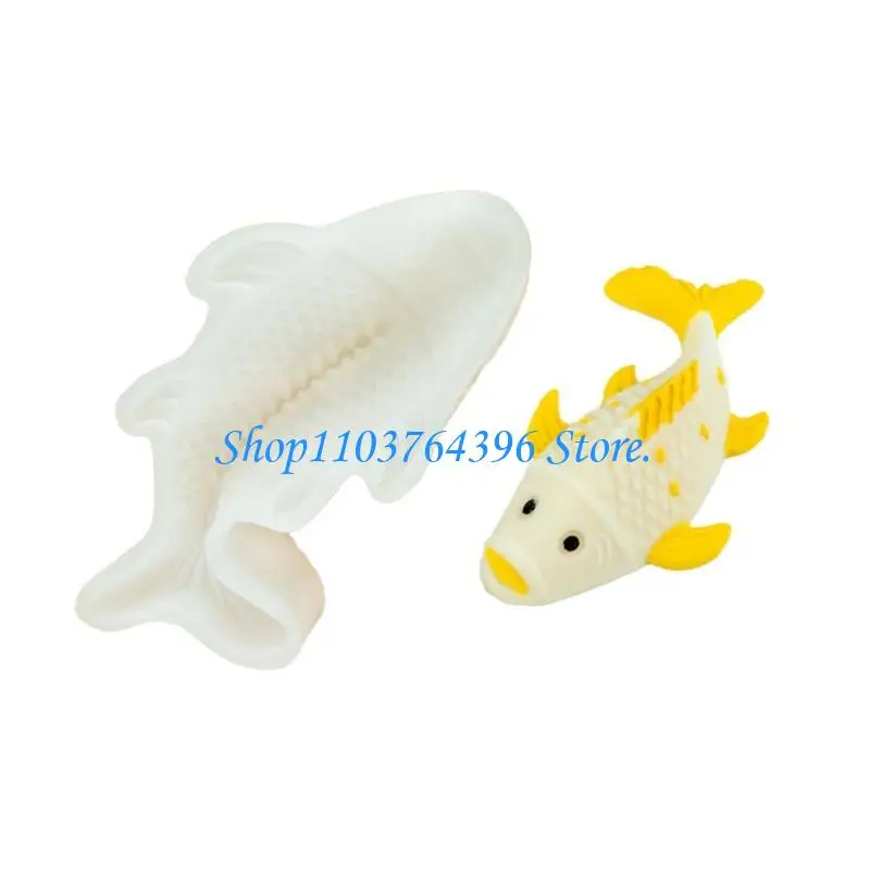 

G7NC Sturdy Silicone Mould for Festive Carp Themed Holders Decoration