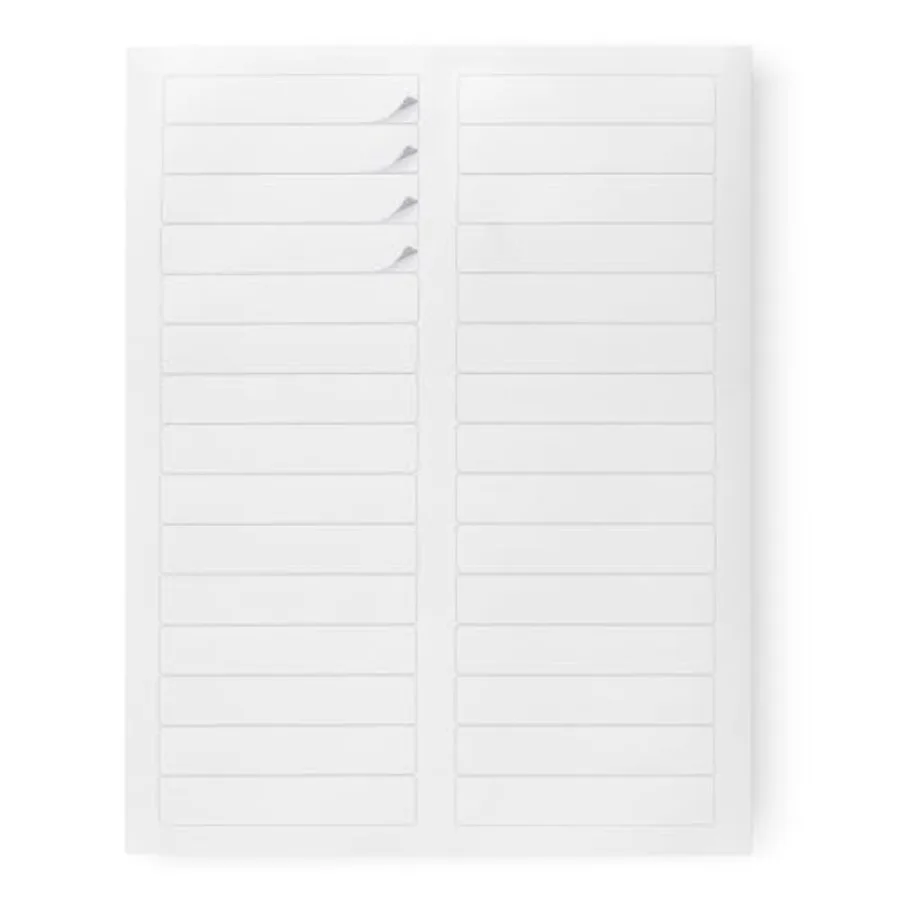 

File Folder Labels, White, 2/3" x 3-7/16", 1500 Count