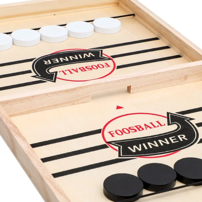 Fast Pace Sling Puck Game Foosball Winner Board Game Tabletop Hockey Catapult Chess Hand-eye Coordination Training Toys for Kids image 5