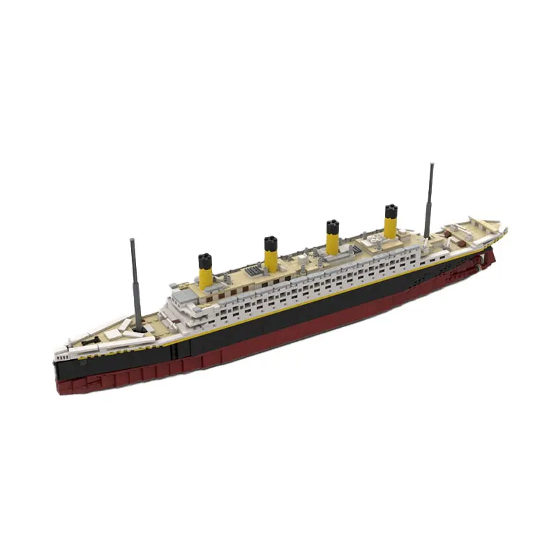 MOC Navigation Cruise Series Puzzle Block Toy Small Particle Splicing Set Holiday Birthday Gift