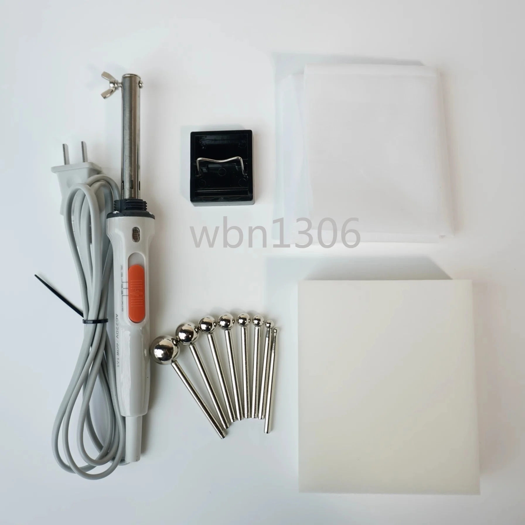 Double gear thermostat ironing device, fluff silk fabric, heat shaping, manual DIY flower making tool set