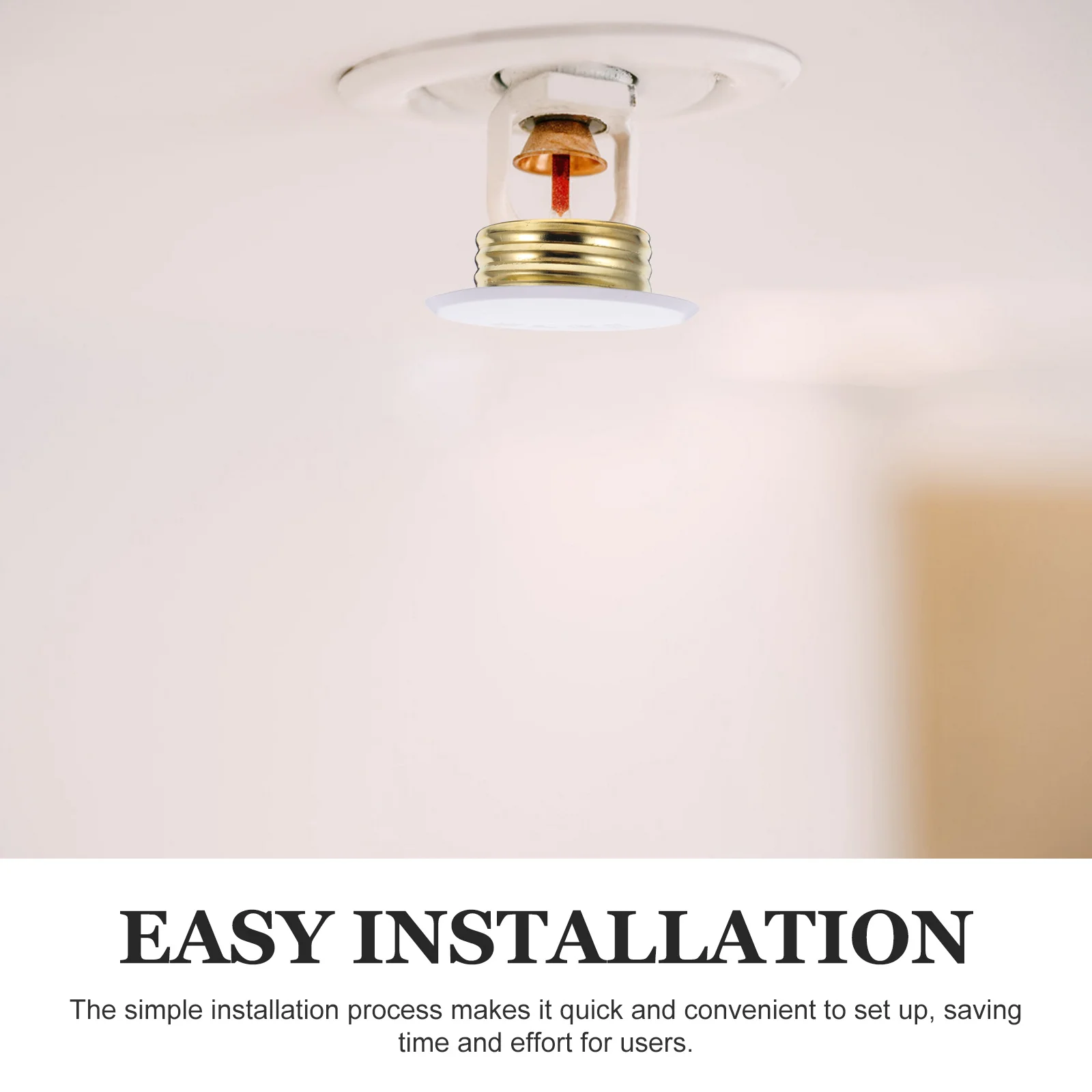 Concealed Fire Cover Plate Metal Ceiling Integration Durable Sprinkler Head Protector For Home Office Decorative Pipe