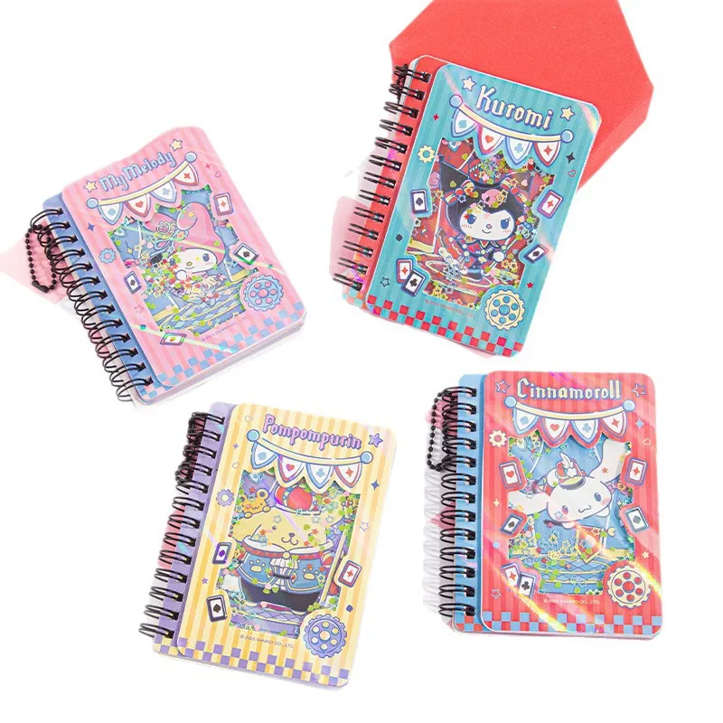 Sanrio Pocket Spiral Notebook Cute Cartoon Design Memo Notepad for Journaling Note Taking Creative Planning and Daily Use