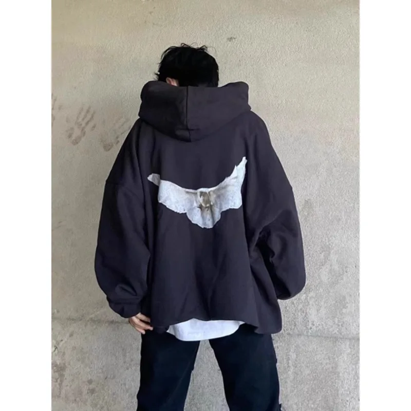 YEEZy Peace Dove Sweater Men's Kanye Tripartite Joint Hoodie Trendy Brand High Street Jacket Women Streetwear Harajuku Off White