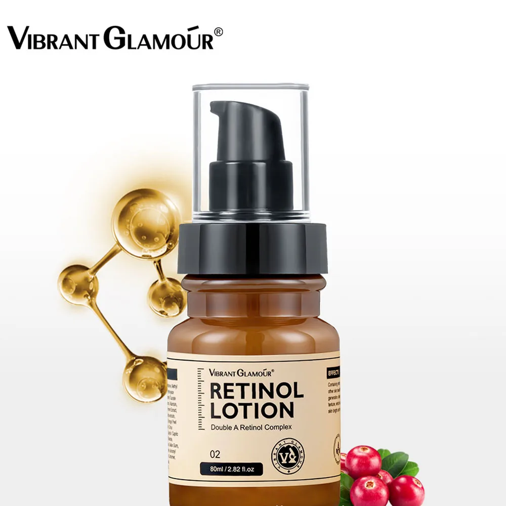 VIBRANT GLAMOUR Retinol Anti Aging Essence 80ml, Dark Spot Corrector for Face Body, Moisturizing Lotion for Dry Skin Fine Lines