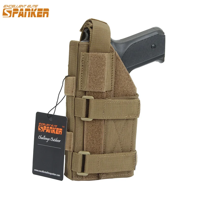 Left Hand Gun Holster Tactical Pistol Holster for Glock 17 Gun Case Adjustable Pistol Holster Mag Pouch Hunting  Accessories