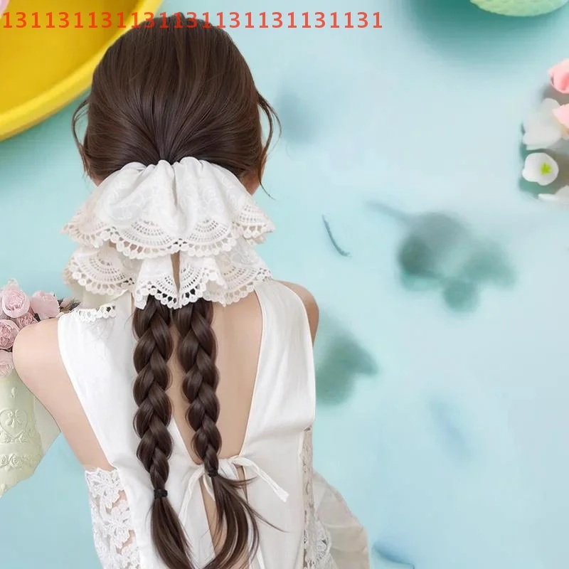 

Длинная коса, китайский парик с хвостиком, ленивый темперамент, кружево, двойные жареные завитки, женский зажим, имитация волос, низкий хвост