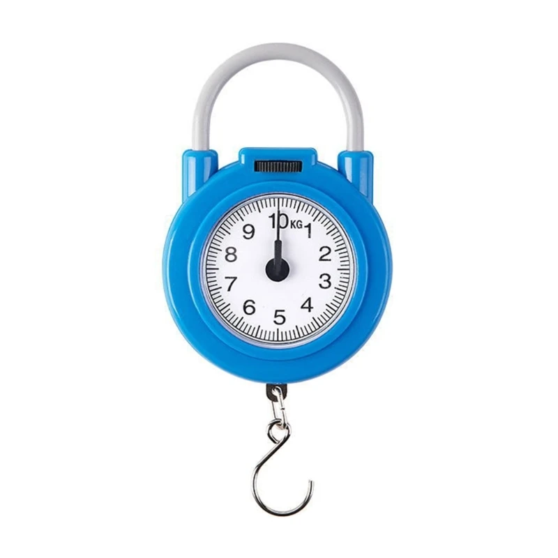 10kg Mechanical Vintage Portable Spring Balance Hook Scale For Hanging Pocket Luggages Scale Mini Weighing Scale R7UB