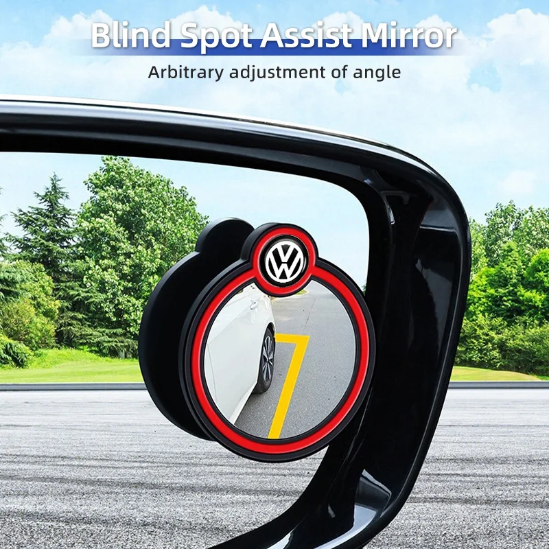 Car Stickers Rearview Mirror Auxiliary Blind Spot Assist Mirror with Suction Cup For VW Scirocc Beetle Tiguan Sharan Touran