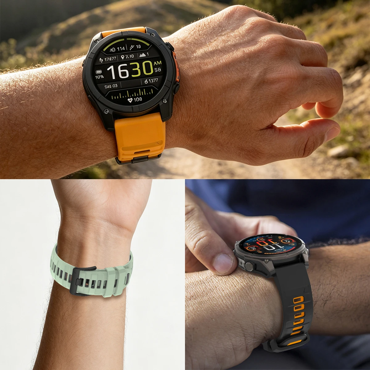 22/26mm Silicone Watchband Fenix8 Sport Strap For Garmin Fenix 9Pro/Fenix 9Pro Solar/Tactix 8/Instinct 2X 970 Quick Fit Bracelet
