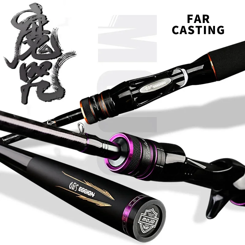 

Bass 1.98m 2.13m 2.28m 3 Colors 30T Carbon Blank Long Casting Fishing Rod Carbon Spinning Rod Casting Sea Bass Fishing Rods