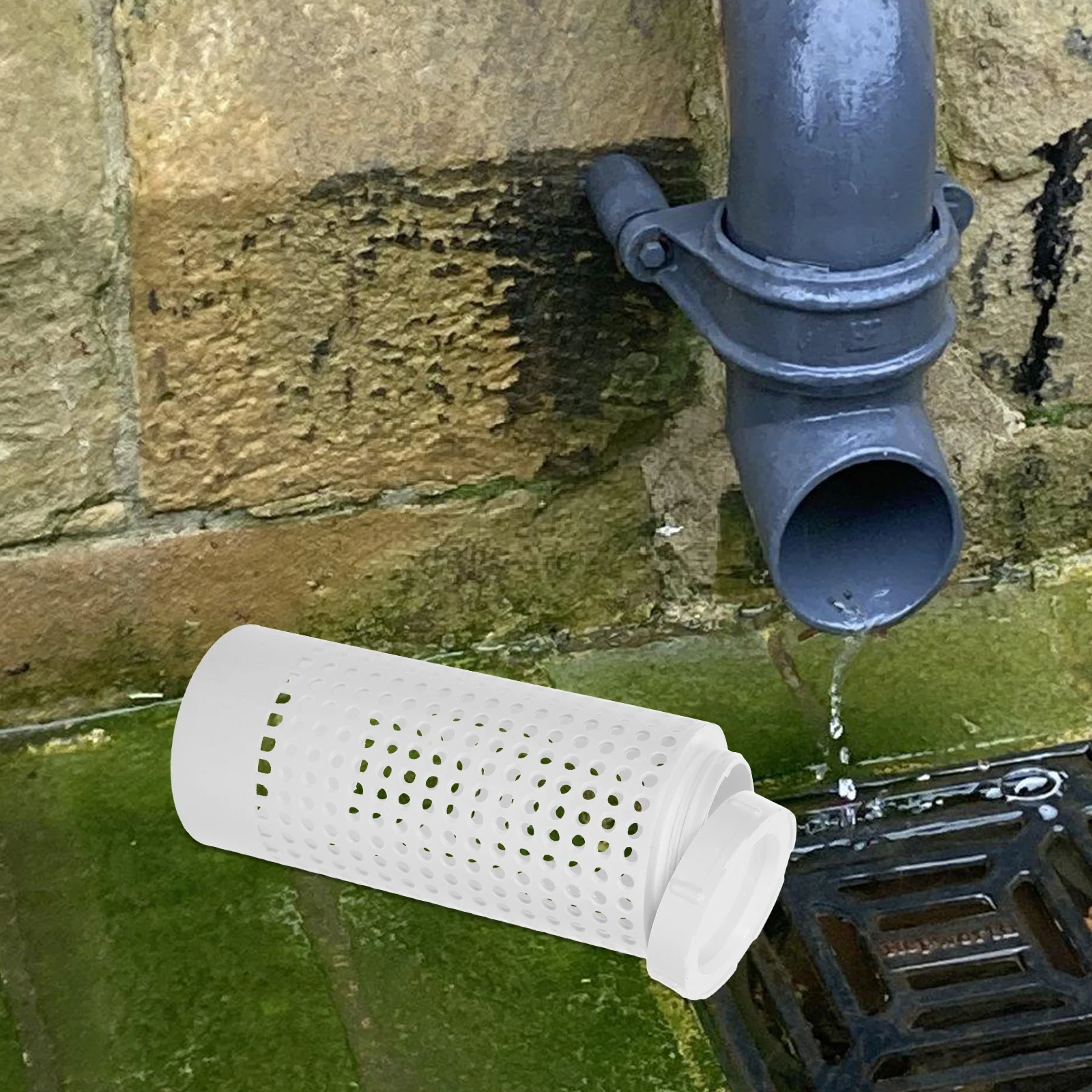 شبكة صرف 104 مم، ترشيح عالي الكفاءة، موصل ماسورة التصريف المزراب المتين، سماد داخلي خارجي #3