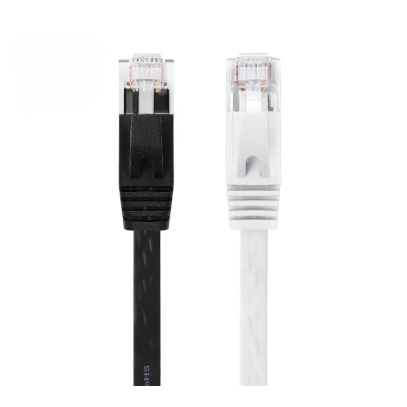 Câble Ethernet plat CAT6, 0.5/1/1.5/2m, RJ45, pour routeur d'ordinateur portable