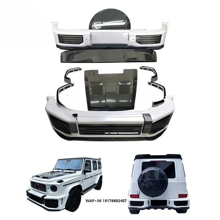 

2024 Brand New Front Bumper Rear Bumper Forge Carbon Fiber W464 Body Kit for Benz G Class 2019 Upgrade to Urban Type