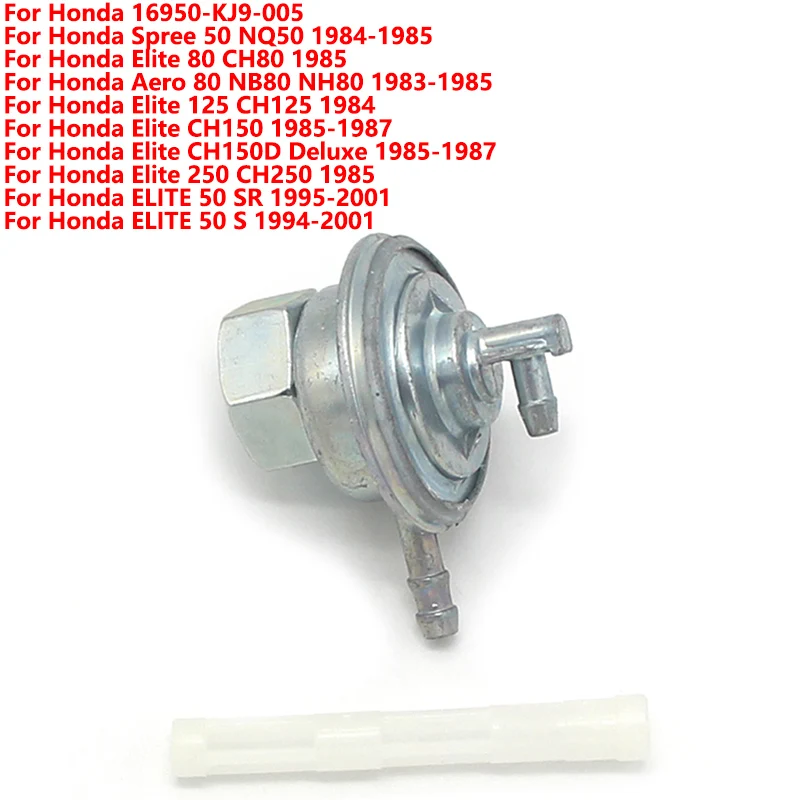 

Motorcycle Fuel Tank Petcock Valve Switch Pump For Honda Spree 50 NQ50 Elite 80 CH80 125 CH125 ELITE 50 SR 16950-KJ9-005