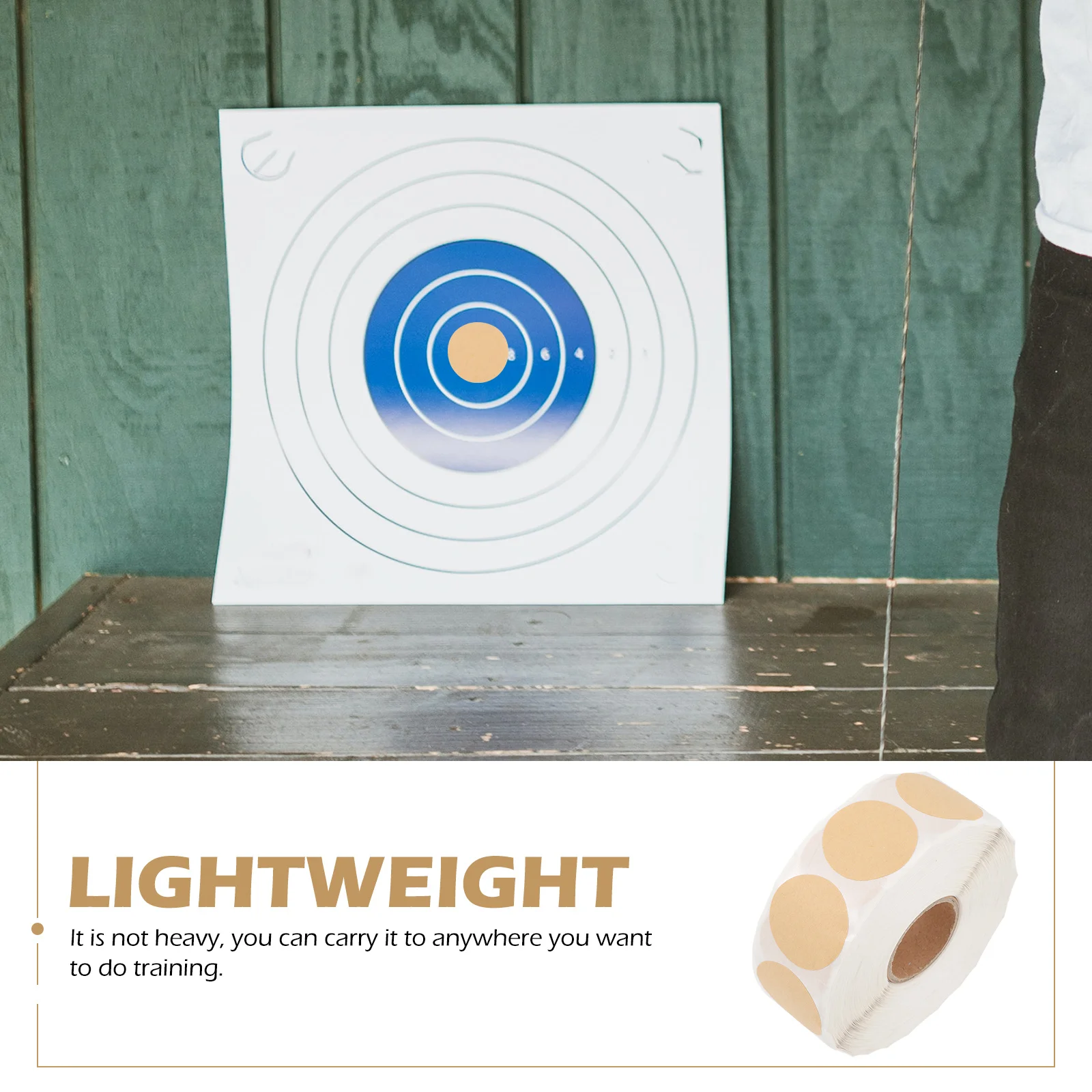 1 قطعة 1 لفة اطلاق النار الهدف ورقة قسط ملصقات الرش تأثير التدريب المعونة ذاتية اللصق ملصق مائي ل ملصقات دائرة المحمولة #5