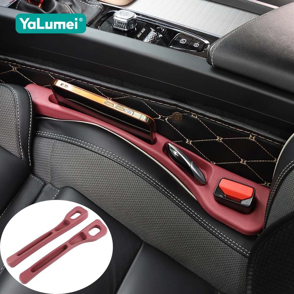 

1 Pair Universal PU Car Seat Gap Stuff Side Seam Car Gap Filler Leakproof Seat Gap Storage Organizer Car Interior Accessories