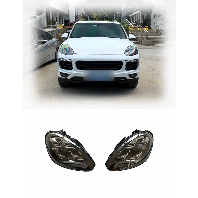 【2026】Matrix LED Headlight Assembly For Porsche Cayenne 2015-2017 958 92A Upgrade Headlamp With DRL Plug&Play