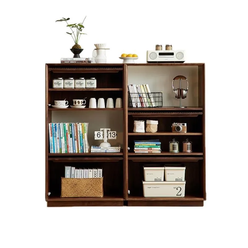Aanpasbare huishoudelijke boekenkast van vloer tot plafond, zijkast, korte boekenkast