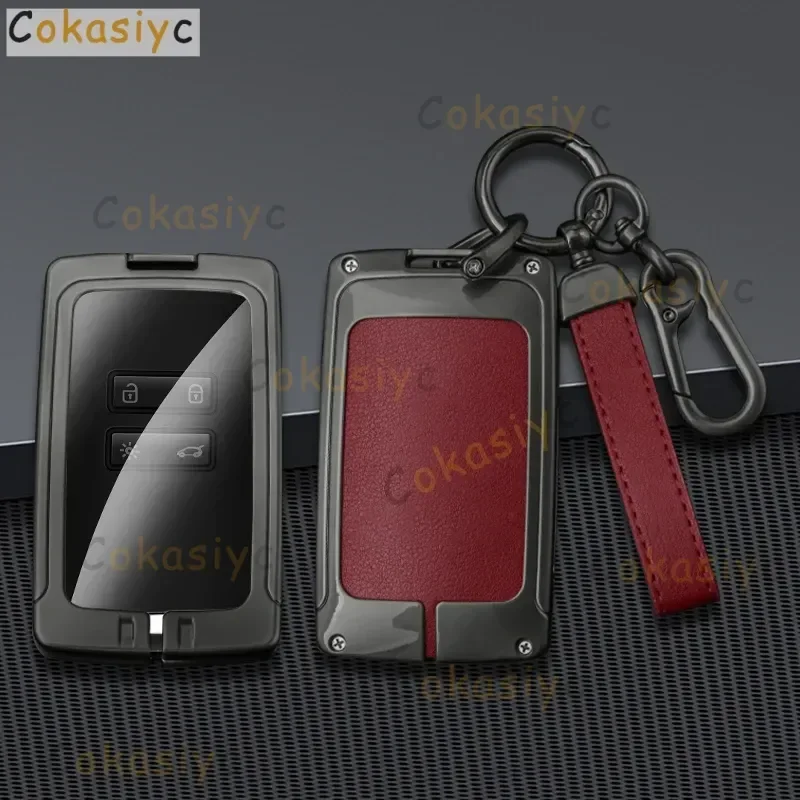 New Zinc Alloy Car Card Key Case Cover Fob for Renault Espace 5 Kadjar Koleos Captur Megane 4 Talisman Arkana Dacia Sandero