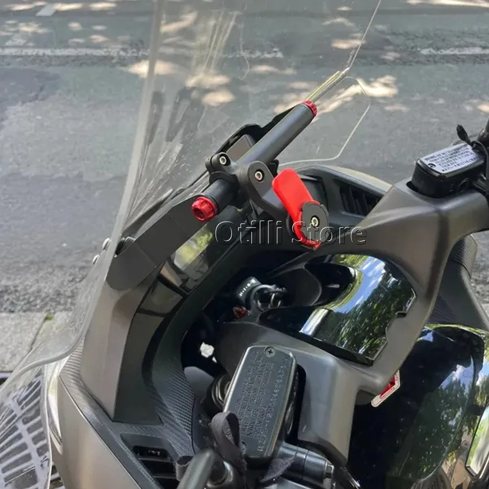 دراجة نارية الهاتف جبل لهوندا NC750X NC700X نظام تحديد المواقع والملاحة قوس حامل الجبهة بار NC 750X2014 2015 NC 700X2012-2014