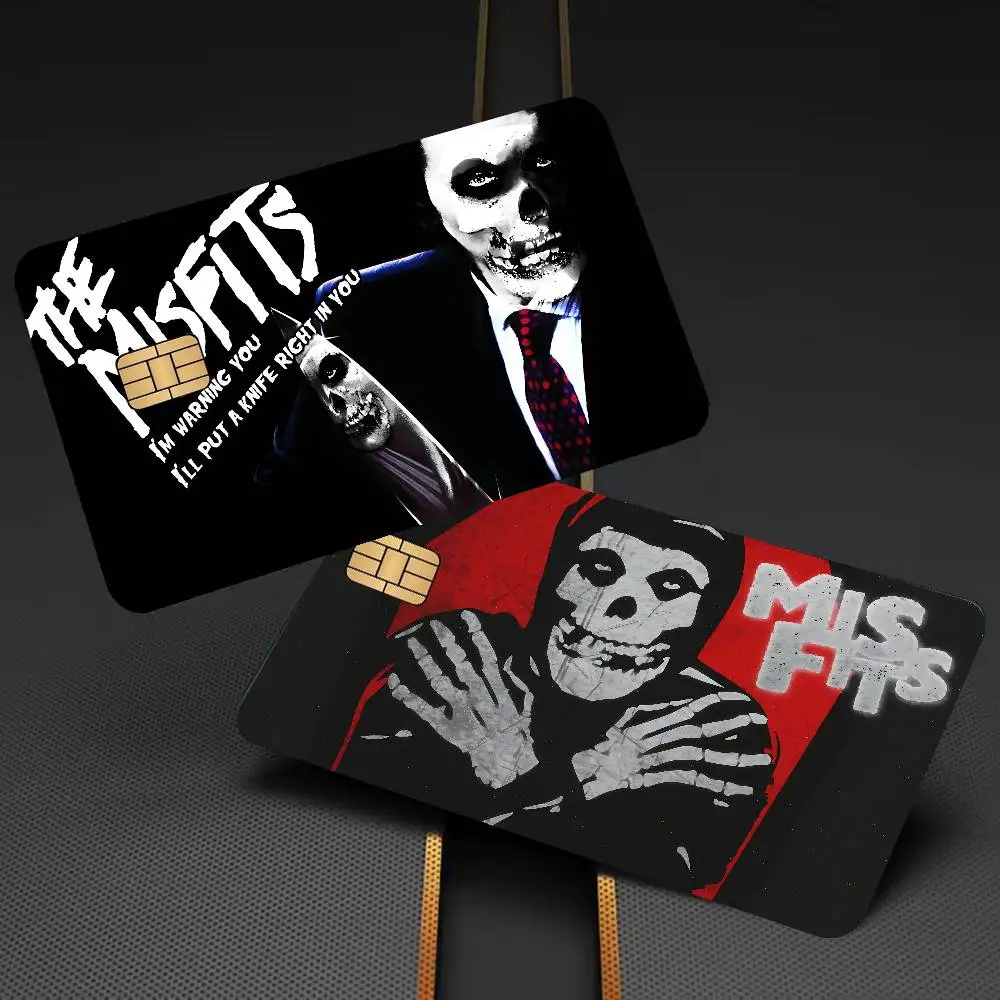 Classic Punk Band The M-Misfits Fashion Matte Gold Silver Black Matte Film Skin Sticker Tape for Bank