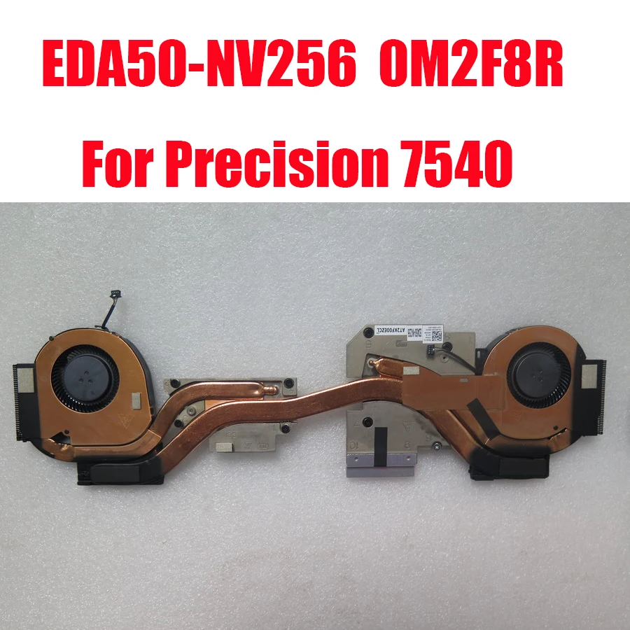 

0M2F8R M2F8R Laptop Heatsink&Fan For DELL For Precision 7540 EDA50-NV256 AT2KF00EZCL MG75090V1-C170-S9A MG75090V1-C160-S9A