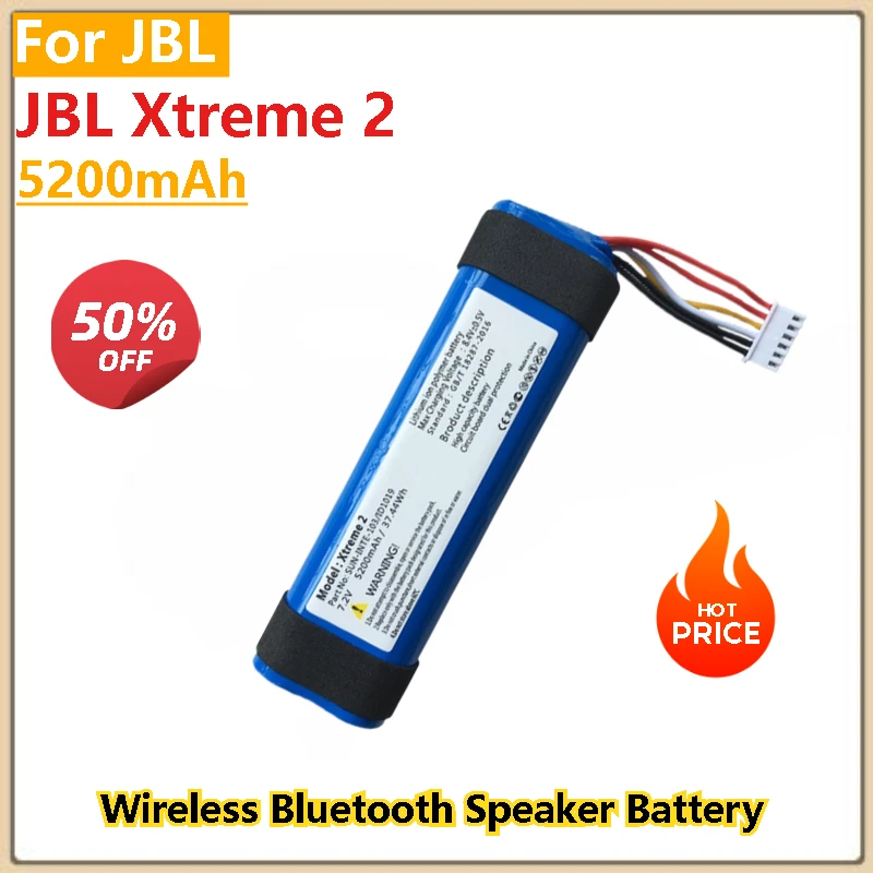 

5200mAh Battery For JBL Xtreme 2 3 Wireless Bluetooth Speaker Battery High Quality