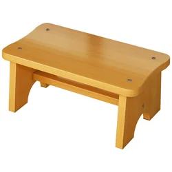 Fezes antiderrapantes vintage, Bamboo Made Foot Stool para quarto, Banheiro, Cozinha, Mini fezes de passo de alta temperatura