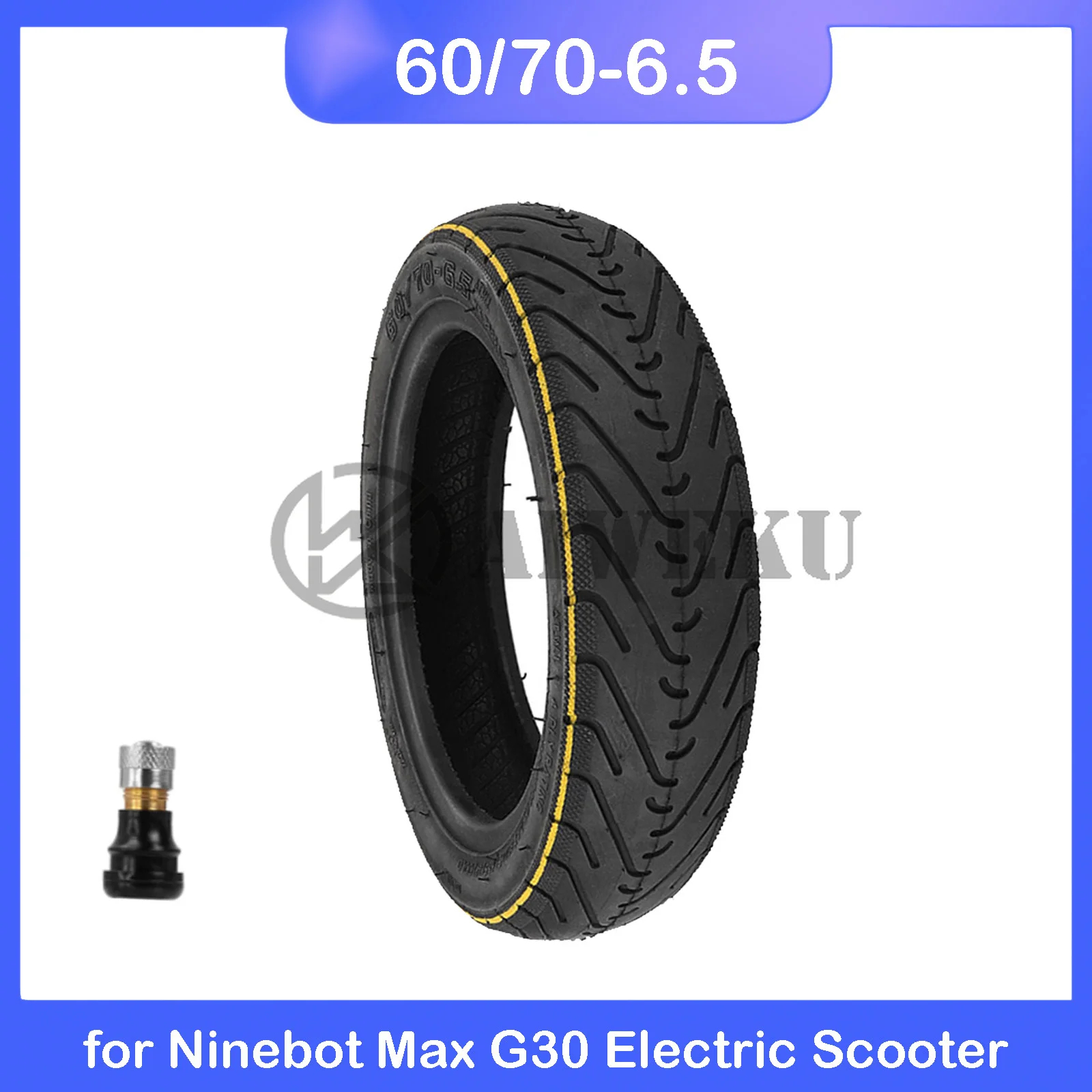 60/70-6.5 10 بوصة إطارات دون أنابيب ل Ninebot Max G30 G30D سكوتر كهربائي الجبهة الخلفية إصلاح أجزاء الإطارات