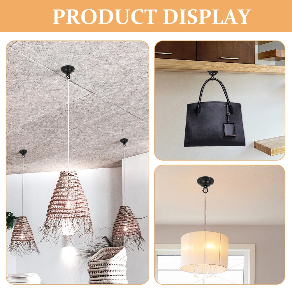 

4Pcs Chandelier Ceiling Plate Pendant Light Canopy Cover Vintage Industrial Style Light Fixture Mounting Bracket for Home Bar