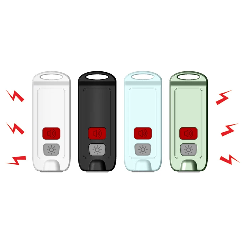

IP66 Waterproof Mini Personal Self-Defense Emergency Security Alarm 130dB Sound Built-in Chargeable Battery