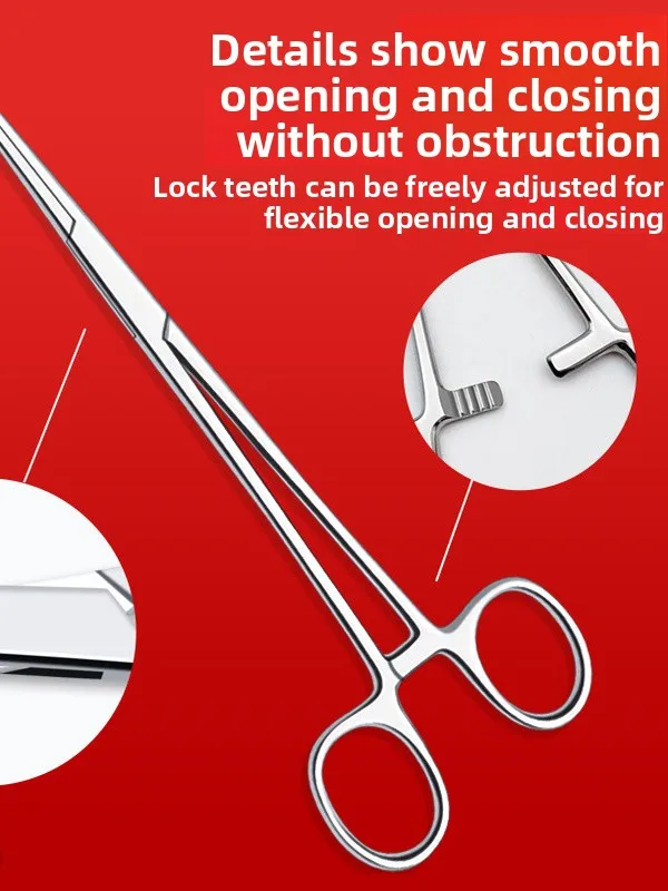 Stainl Steel Pet Blood Stopper Pliers Straight Nose Curved Nose Fiing Vacuum Pliers High Hardn Hook Removal Pliers