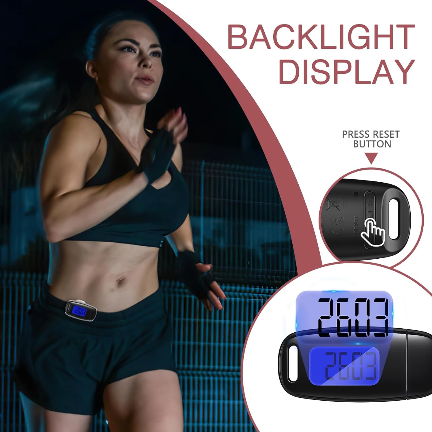 this amazing, reliable, and durable high-performance pedometer. Start your proactive and energetic fitness quest with confidence