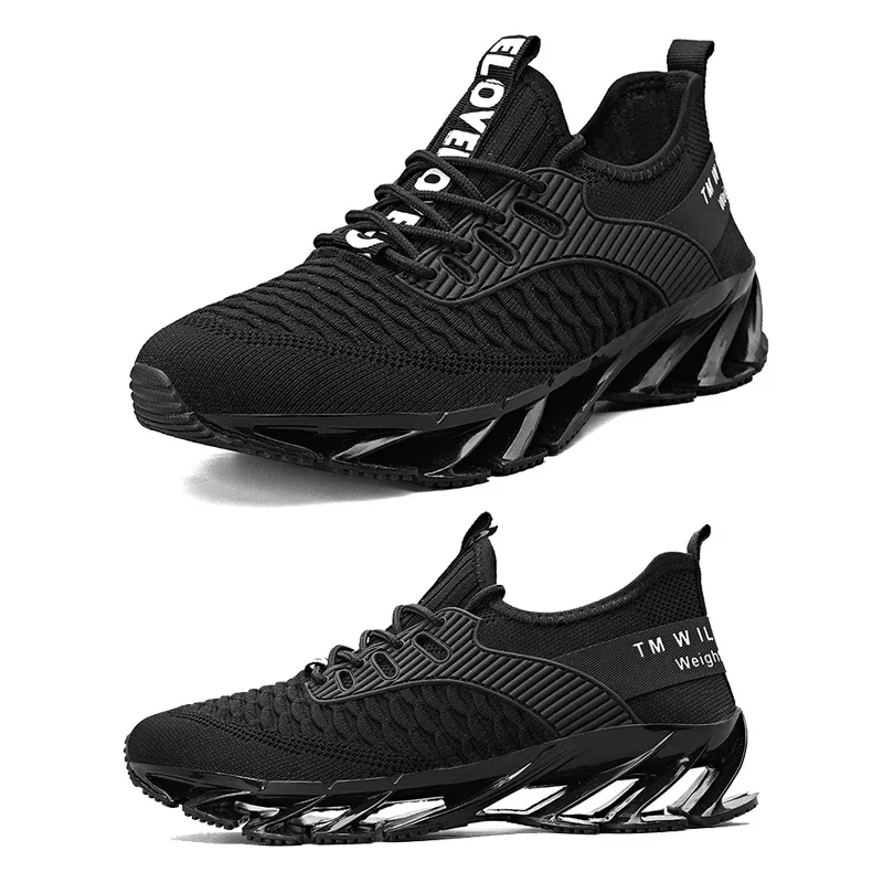 

Zapatillas De Deporte New Running Shoes for MenLightwhite Men Sneakers Breathable Mesh Blade Lace-Up Outdoor Casual Walking Shoe