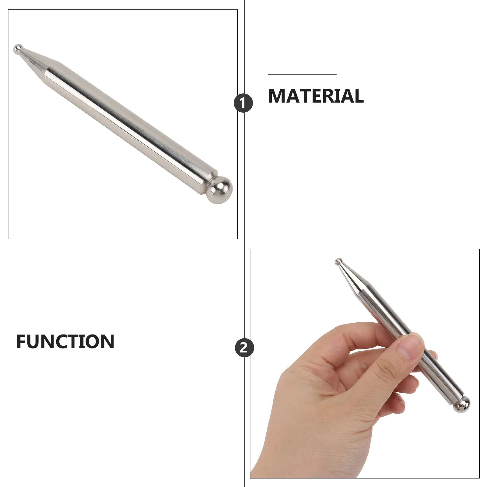 

Массаж ног из нержавеющей стали, акупунктурный стержень для расслабления мышц, портативный ручной массажер, инструмент для облегчения напряжения спины, ног