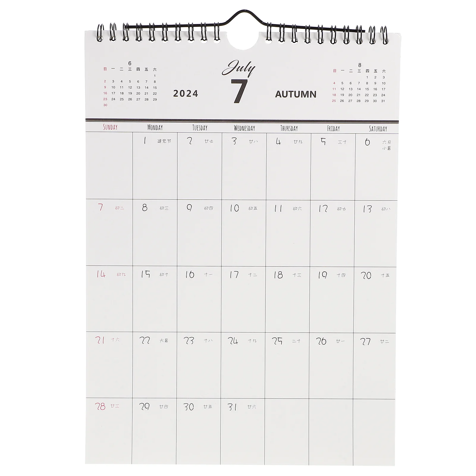 Wall Mounted Calendar Calendars Year Appointment Planner Room Daily Use Paper 2023-2024 Office Dating Monthly