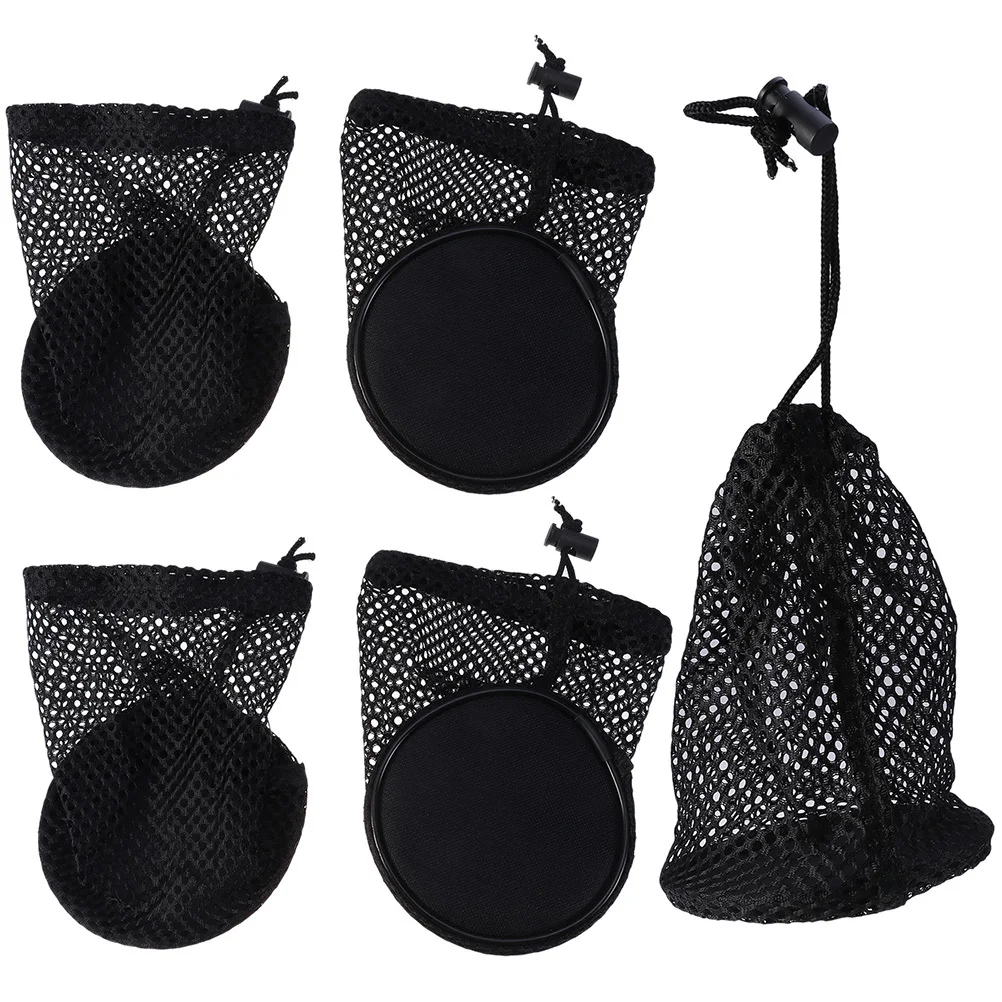 5Pcs Golf Ball Storage Bags Nylon Drawstring Pouch Durable Mesh Organizer for Tennis Table Tennis Baseballs Golfing Ball Pouch