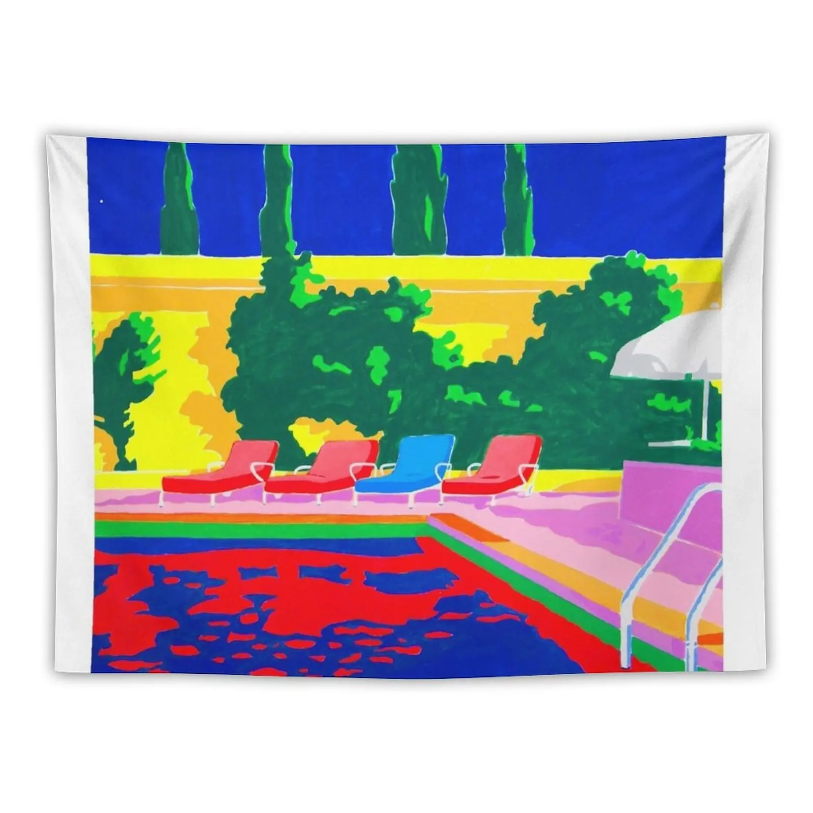 

Swimming Pool Tapestry Room Decor Cute Decorative Wall Tapestry