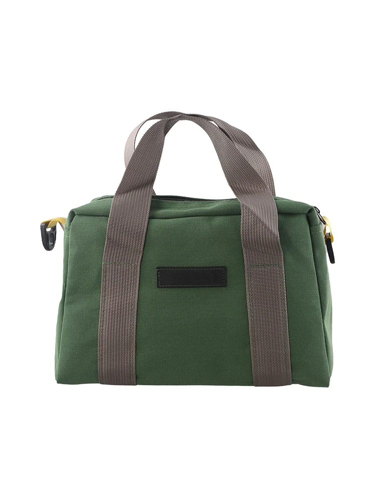 Oxford Canvas Bag Large Capacity Tool Bag For Vehicle Maintenance Green grey Wear Resistant Wide Strap Handle Sturdy Bottom